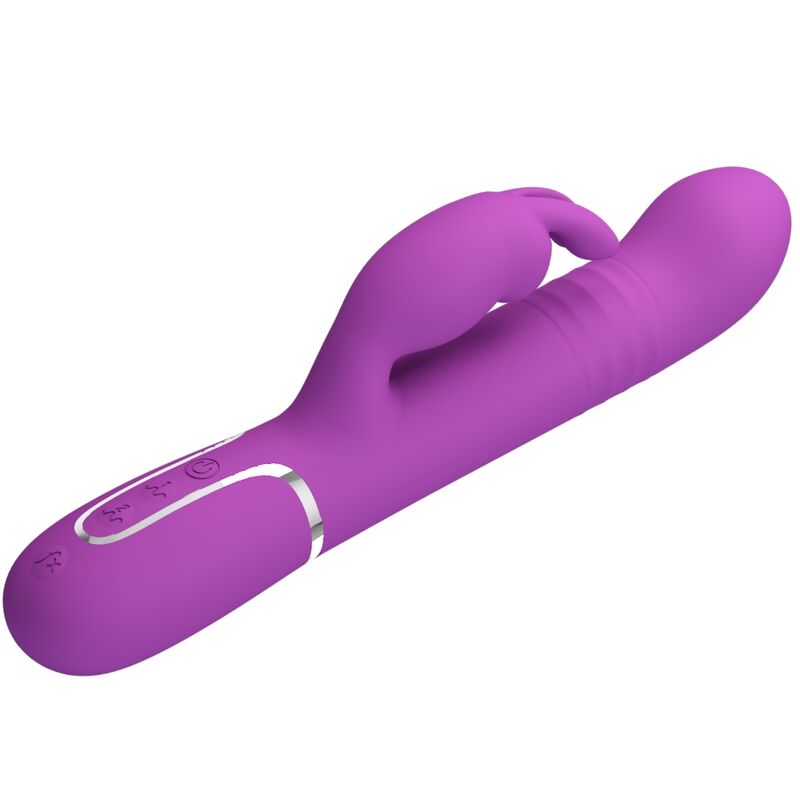PRETTY LOVE - COALE 4 IN 1 MULTIFUNCTION RABBIT VIBRATOR PURPLE - Kink&Play