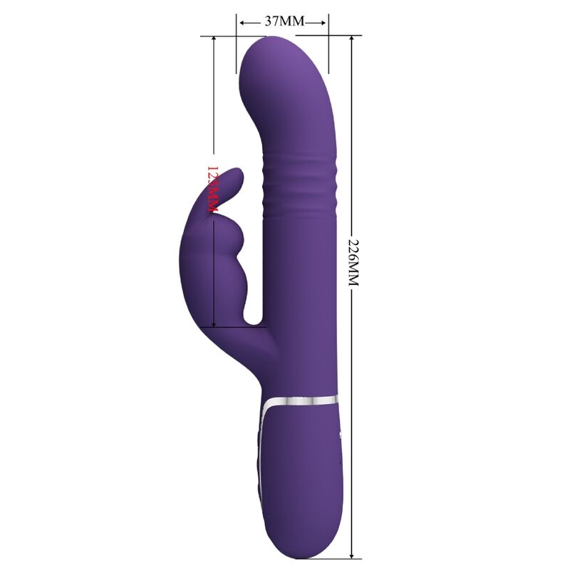 PRETTY LOVE - COALE RABBIT VIBRATOR 4 IN 1 PURPLE - Kink&Play
