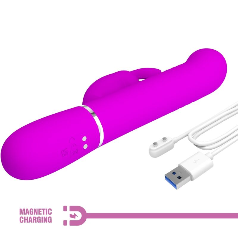 PRETTY LOVE - COALE RABBIT VIBRATOR PEARLS VIOLET - Kink&Play