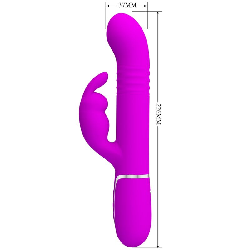 PRETTY LOVE - COALE RABBIT VIBRATOR PEARLS VIOLET - Kink&Play