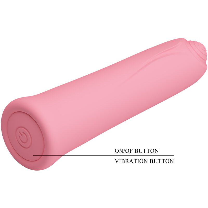 PRETTY LOVE - CURTIS MINI SUPER POWER VIBRATOR 12 PINK SILICONE VIBRATIONS - Kink&Play