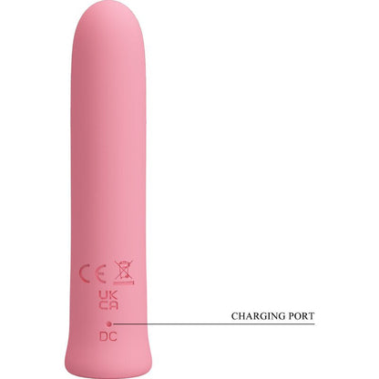 PRETTY LOVE - CURTIS MINI SUPER POWER VIBRATOR 12 PINK SILICONE VIBRATIONS - Kink&Play