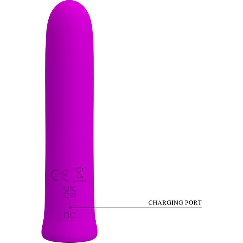 PRETTY LOVE - CURTIS MINI SUPER POWER VIBRATOR 12 VIOLET SILICONE VIBRATIONS - Kink&Play