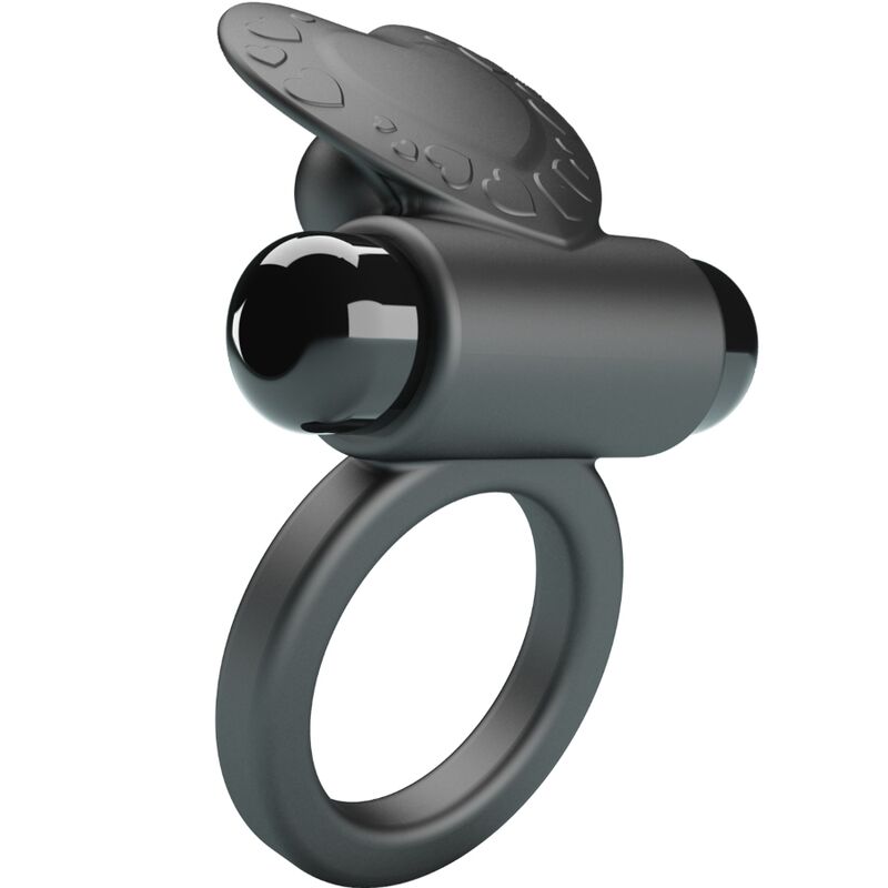 PRETTY LOVE - DEBONAIRE VIBRATING RING RABBIT 10 VIBRATIONS BLACK - Kink&Play