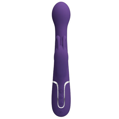 PRETTY LOVE - DEJON RABBIT VIBRATOR 3 IN 1 MULTIFUNCTION PURPLE - Kink&Play