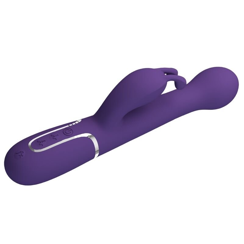 PRETTY LOVE - DEJON RABBIT VIBRATOR 3 IN 1 MULTIFUNCTION PURPLE - Kink&Play