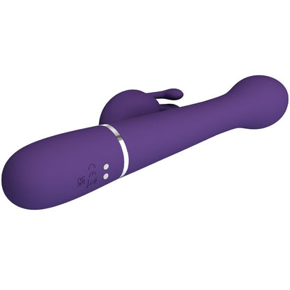 PRETTY LOVE - DEJON RABBIT VIBRATOR 3 IN 1 MULTIFUNCTION PURPLE - Kink&Play