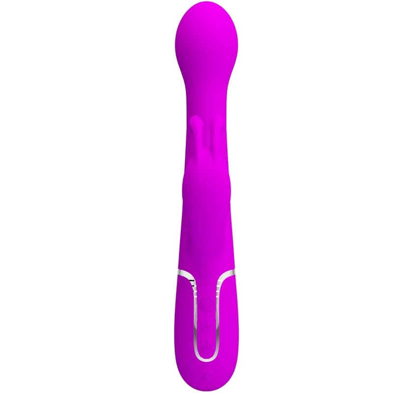 PRETTY LOVE - DEJON RABBIT VIBRATOR 3 IN 1 MULTIFUNCTION VIOLET - Kink&Play