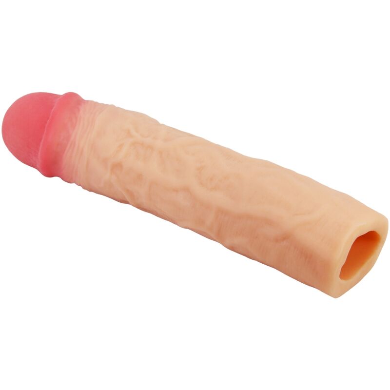 PRETTY LOVE - DEREK PENIS SLEEVE WITH 7.6 CM EXTENSION FLESH - Kink&Play