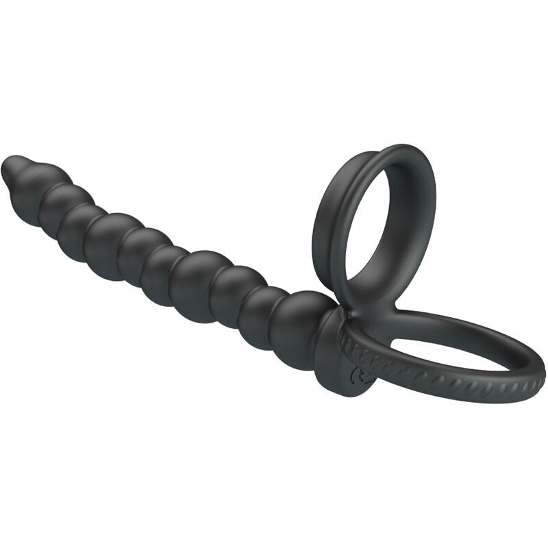 PRETTY LOVE - DILLION DOUBLE PENETRATION COCK RING BLACK - Kink&Play