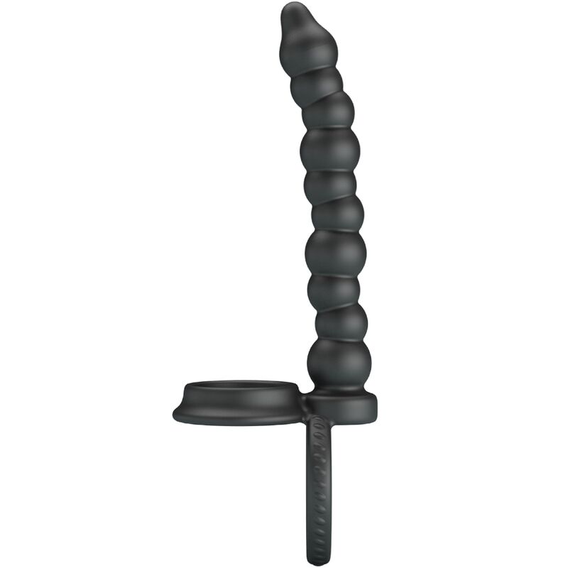 PRETTY LOVE - DILLION DOUBLE PENETRATION COCK RING BLACK - Kink&Play