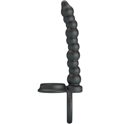 PRETTY LOVE - DILLION DOUBLE PENETRATION COCK RING BLACK - Kink&Play