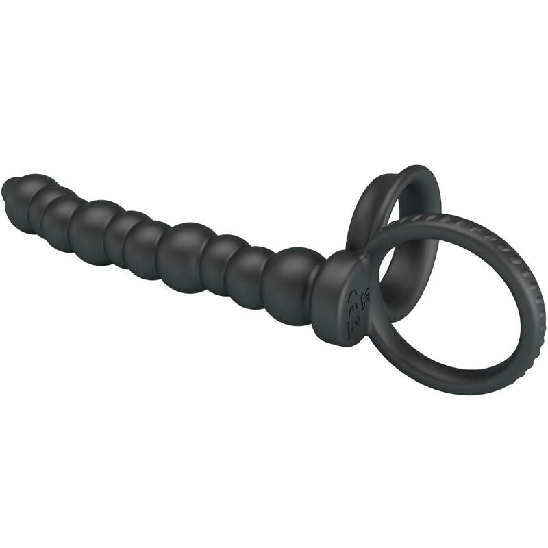 PRETTY LOVE - DILLION DOUBLE PENETRATION COCK RING BLACK - Kink&Play