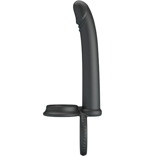 PRETTY LOVE - DILLION DOUBLE PENETRATION DOUBLE COCK RING BLACK - Kink&Play
