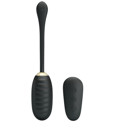 PRETTY LOVE - DOREEN LUXURY RECHARGEABLE VIBRATING EGG BLACK REMOTE CONTROL - Kink&Play