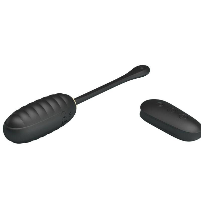 PRETTY LOVE - DOREEN LUXURY RECHARGEABLE VIBRATING EGG BLACK REMOTE CONTROL - Kink&Play