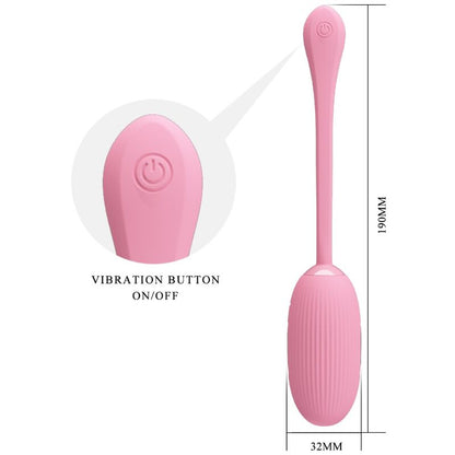 PRETTY LOVE - DOREEN PINK RECHARGEABLE VIBRATING EGG - Kink&Play