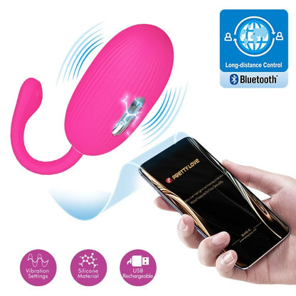 PRETTY LOVE - DOREEN RECHARGEABLE VIBRATING EGG MAGENTA REMOTE CONTROL - Kink&Play
