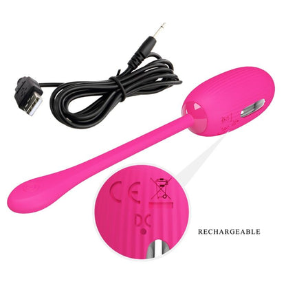 PRETTY LOVE - DOREEN RECHARGEABLE VIBRATING EGG MAGENTA REMOTE CONTROL - Kink&Play