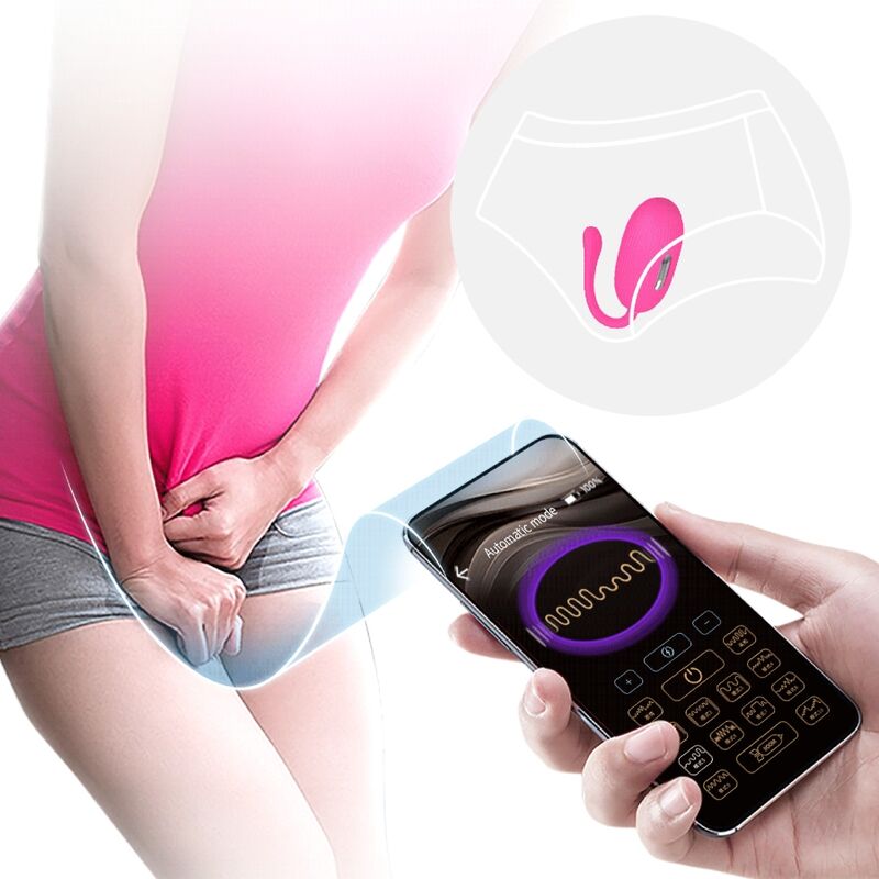 PRETTY LOVE - DOREEN RECHARGEABLE VIBRATING EGG MAGENTA REMOTE CONTROL - Kink&Play