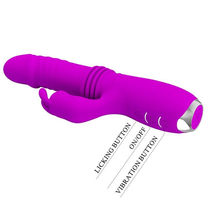 PRETTY LOVE - DOROTHY PURPLE RECHARGEABLE RABBIT VIBRATOR - Kink&Play