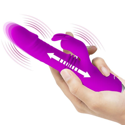 PRETTY LOVE - DOROTHY PURPLE RECHARGEABLE RABBIT VIBRATOR - Kink&Play