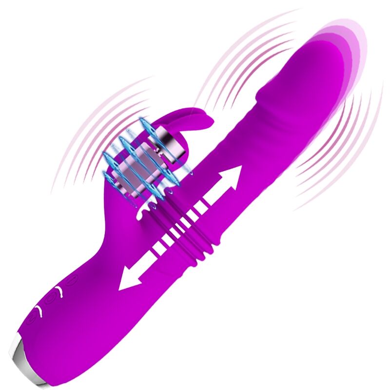 PRETTY LOVE - DOROTHY PURPLE RECHARGEABLE RABBIT VIBRATOR - Kink&Play