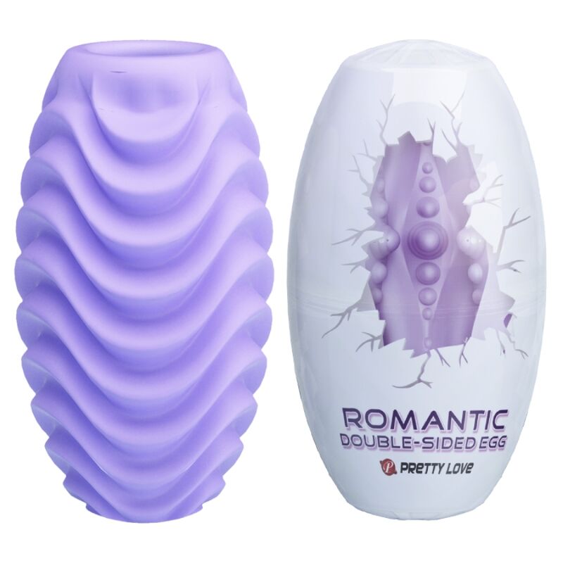 PRETTY LOVE - DOUBLE SIDED LILAC MASTURBATOR EGG - Kink&Play