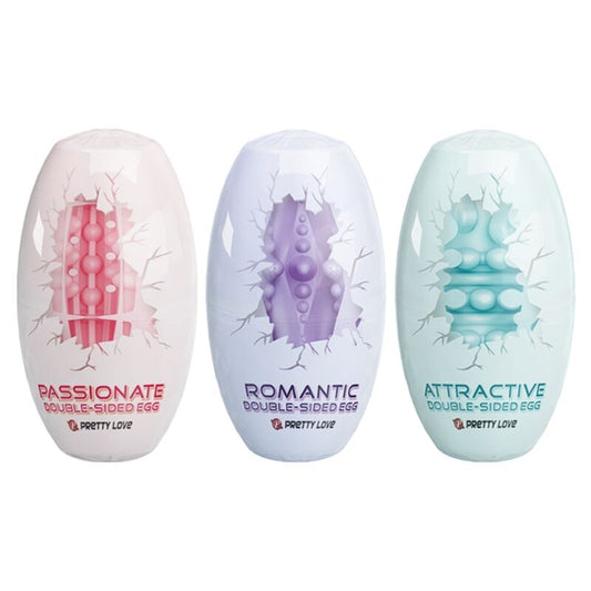PRETTY LOVE - DOUBLE SIDED MASTURBATOR EGG 15 UNITS - Kink&Play
