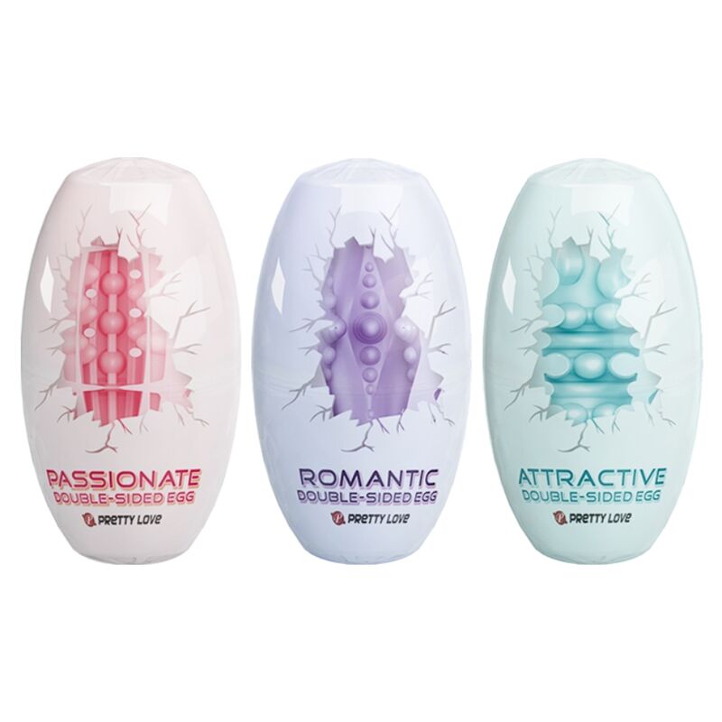 PRETTY LOVE - DOUBLE SIDED MASTURBATOR EGG 15 UNITS - Kink&Play