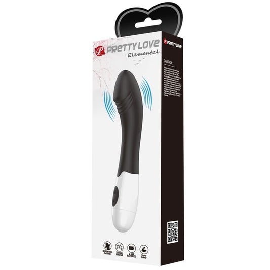 PRETTY LOVE - ELEMENTAL G - SPOT VIBRATOR 30 MODES BLACK - Kink&Play