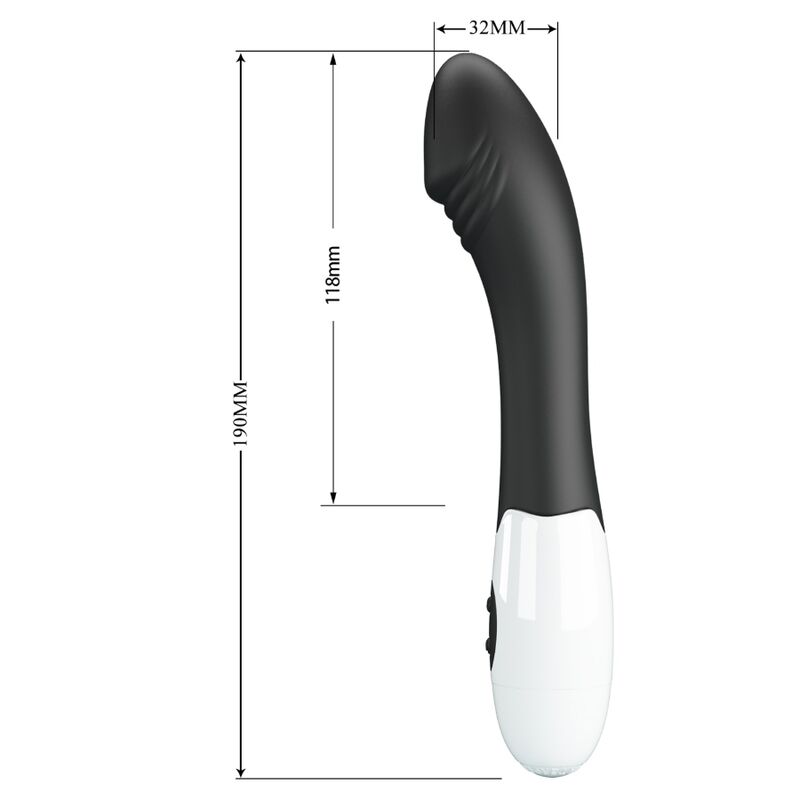 PRETTY LOVE - ELEMENTAL G - SPOT VIBRATOR 30 MODES BLACK - Kink&Play
