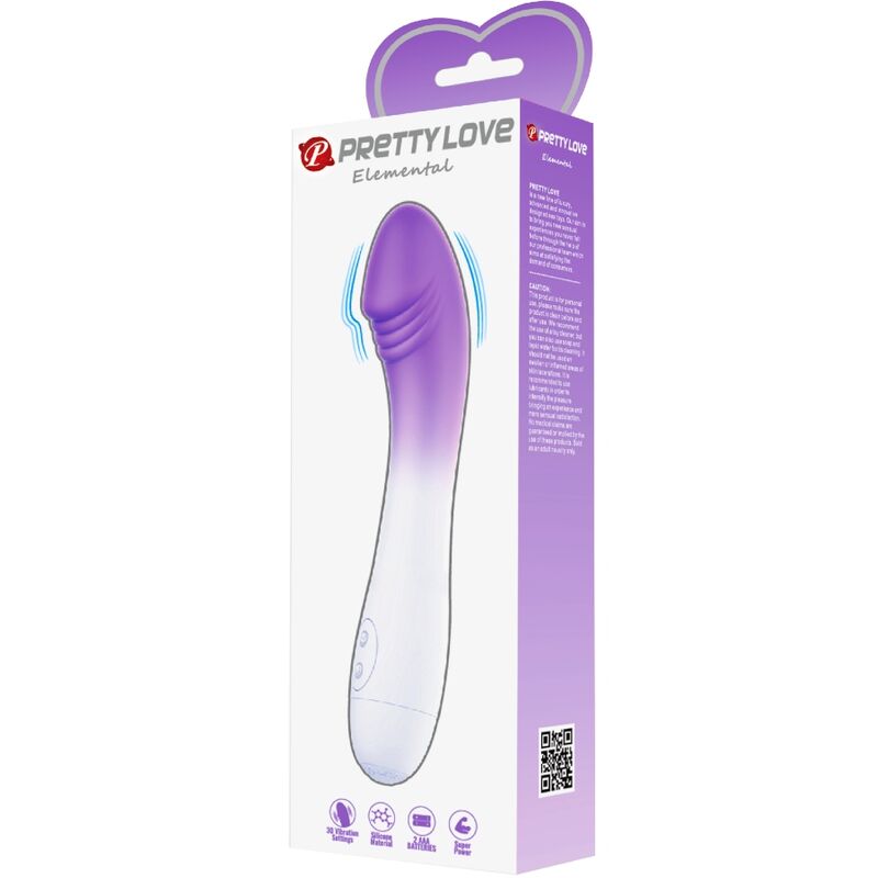 PRETTY LOVE - ELEMENTAL G - SPOT VIBRATOR 30 VIBRATIONS PURPLE - Kink&Play