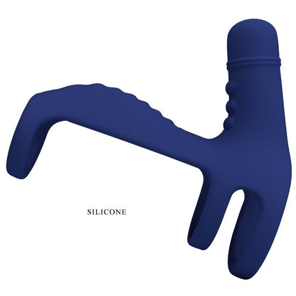 PRETTY LOVE - ELISH VIBRATING RING WITH EXTENSION BLUE - Kink&Play