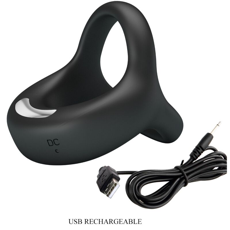 PRETTY LOVE - ELLIOTT BLACK VIBRATOR RING - Kink&Play