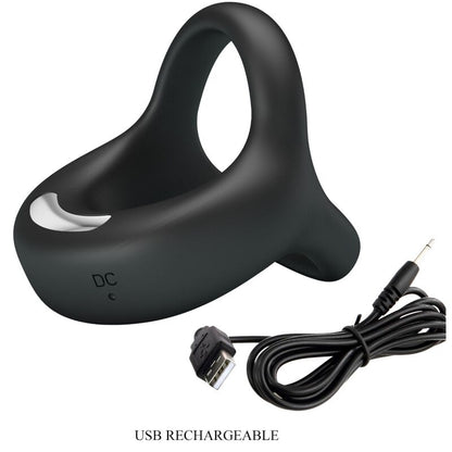 PRETTY LOVE - ELLIOTT BLACK VIBRATOR RING - Kink&Play