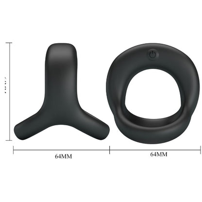 PRETTY LOVE - ELLIOTT BLACK VIBRATOR RING - Kink&Play