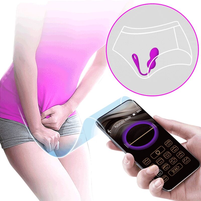 PRETTY LOVE - ELVIRA RECHARGEABLE VIBRATING BALLS PURPLE - Kink&Play