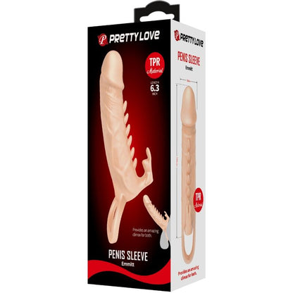 PRETTY LOVE - EMMIT PENIS SLEEVE + CLITORIS STIMULATOR FLESH - Kink&Play