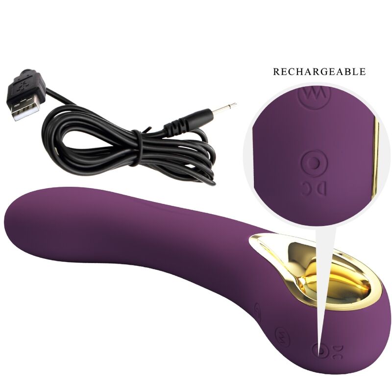 PRETTY LOVE - ETHAN RECHARGEABLE VIBRATOR LILA - Kink&Play