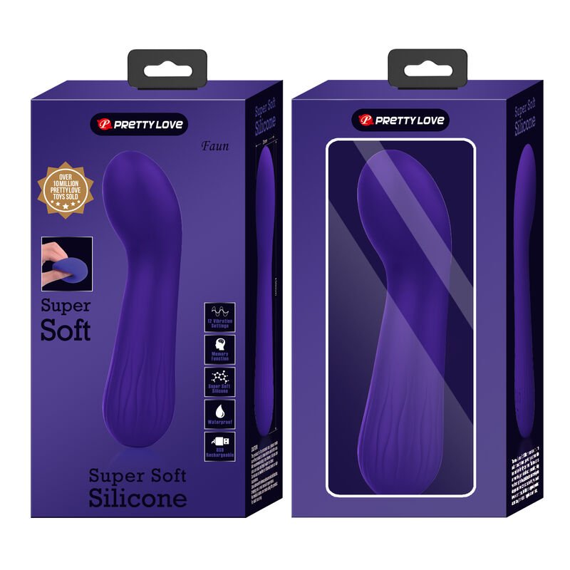 PRETTY LOVE - FAUN RECHARGEABLE VIBRATOR PURPLE - Kink&Play