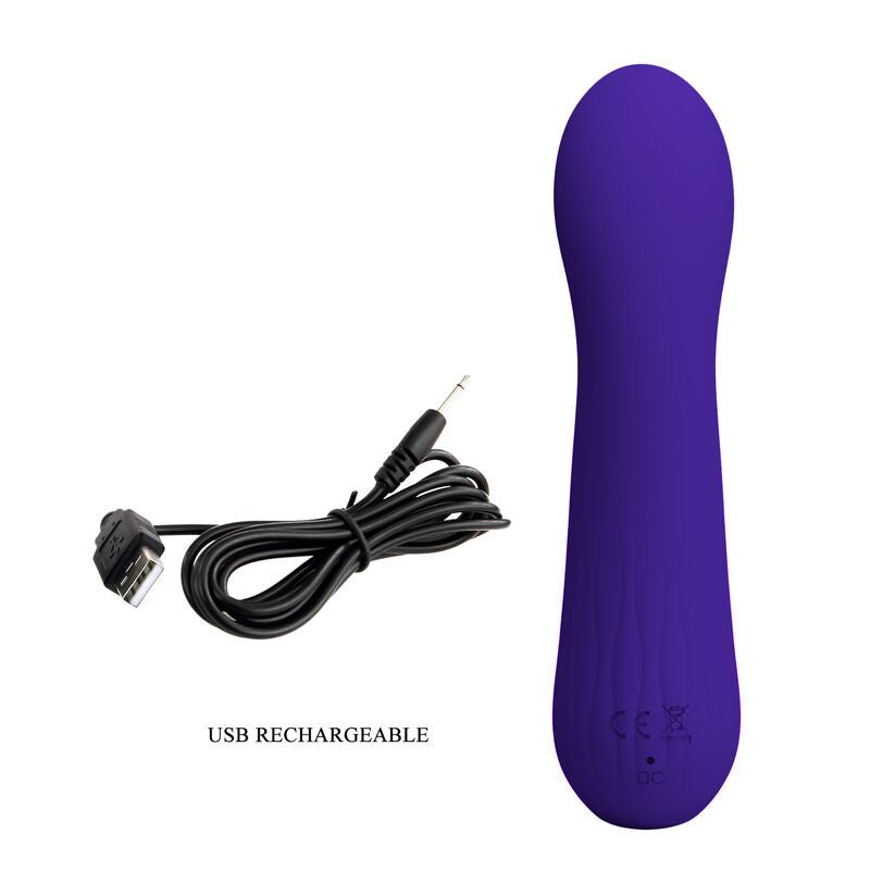 PRETTY LOVE - FAUN RECHARGEABLE VIBRATOR PURPLE - Kink&Play