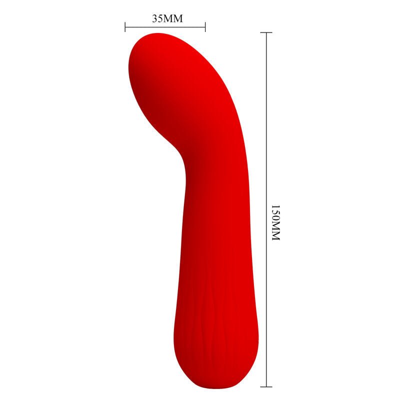 PRETTY LOVE - FAUN RECHARGEABLE VIBRATOR RED - Kink&Play