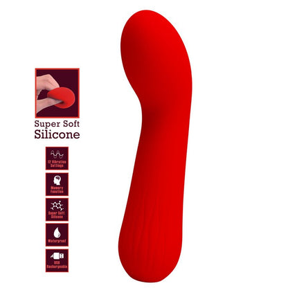 PRETTY LOVE - FAUN RECHARGEABLE VIBRATOR RED - Kink&Play