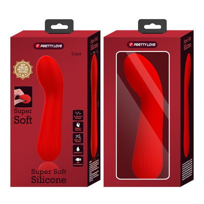 PRETTY LOVE - FAUN RECHARGEABLE VIBRATOR RED - Kink&Play