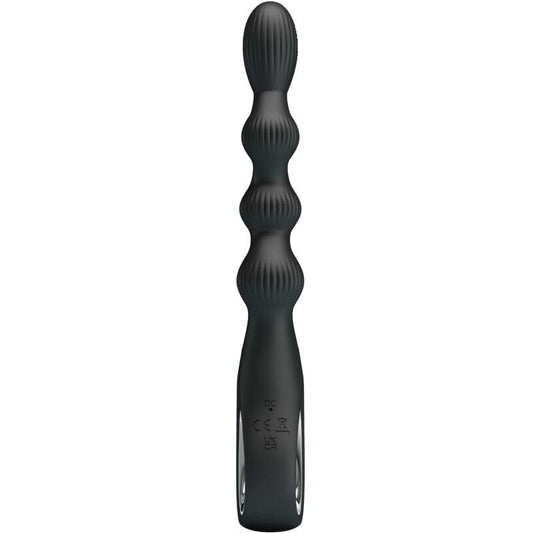 PRETTY LOVE - FEDERER ANAL VIBRATOR 12 VIBRATIONS BLACK - Kink&Play