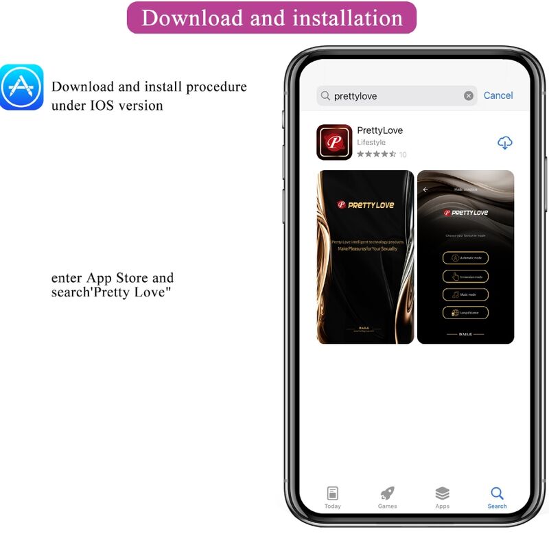 PRETTY LOVE - FRANZ MASSAGER AND VIBRATOR FREE APP PURPLE - Kink&Play