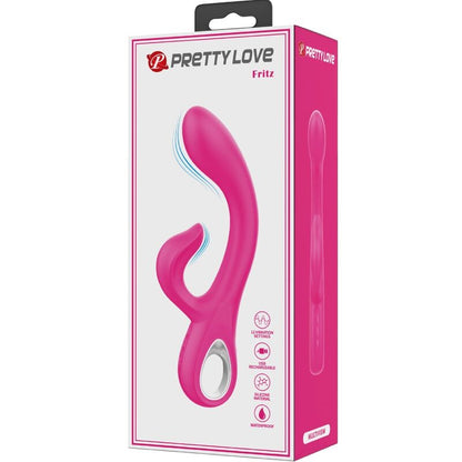 PRETTY LOVE - FRITZ RABBIT VIBRATOR 12 VIBRATIONS PINK - Kink&Play