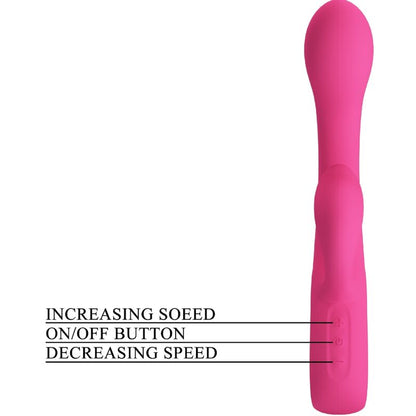 PRETTY LOVE - FRITZ RABBIT VIBRATOR 12 VIBRATIONS PINK - Kink&Play
