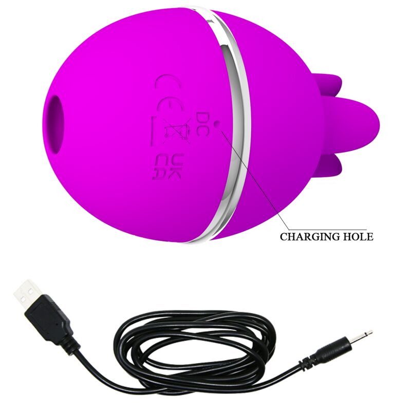 PRETTY LOVE - GEMINI BALL PURPLE ROUND SILICONE VIBRATOR - Kink&Play